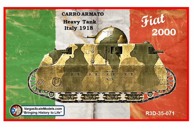 1/35 Fiat 2000  Heavy Tank Italy WW1
