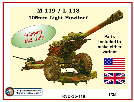 1/35 M 119 / L 118  US / British  105mm Light Towed Howitzer