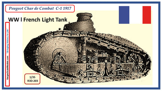 1/35 Peugeot Char de Combat C-1 1917
