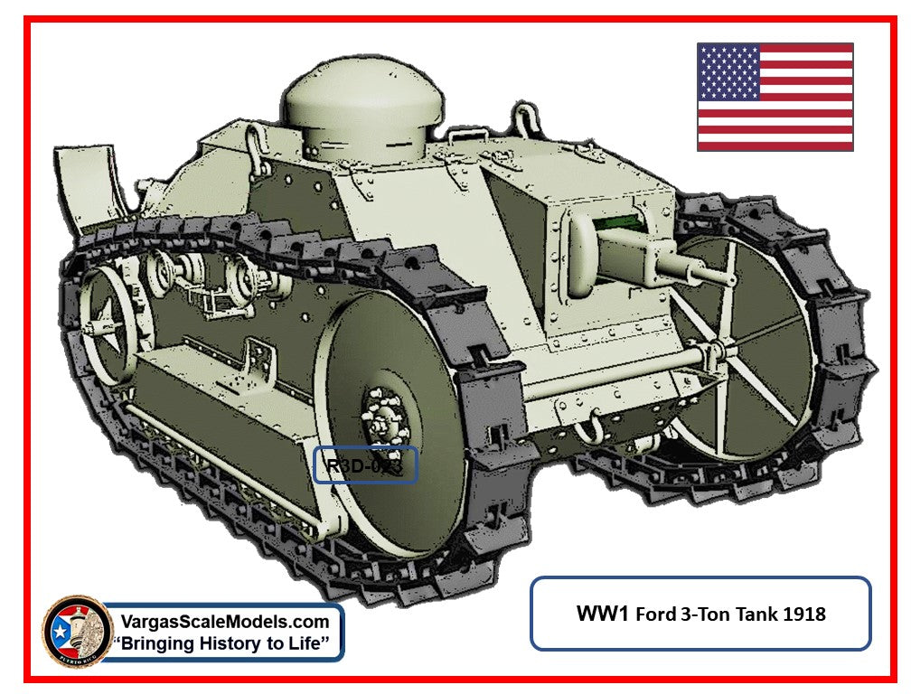 1/35 Ford M1918 3-ton, 2 man tank WW1