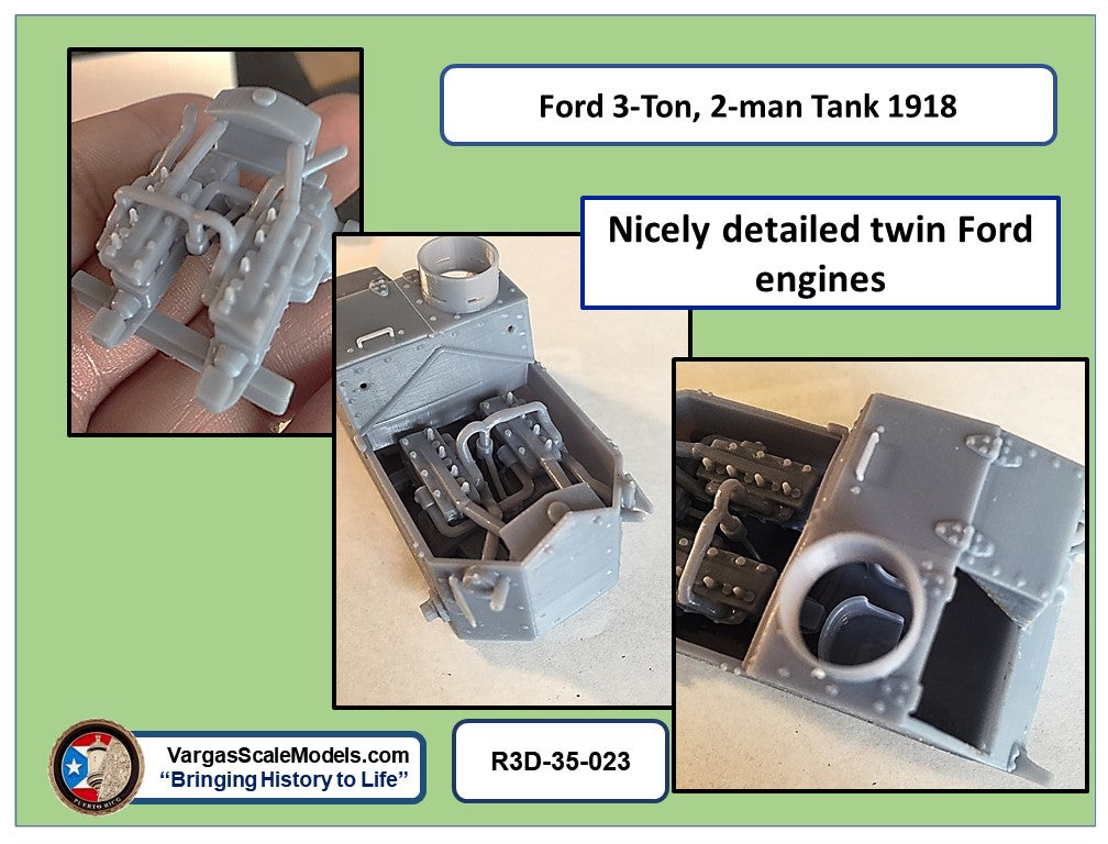 1/35 Ford M1918 3-ton, 2 man tank WW1