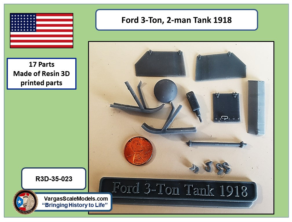 1/35 Ford M1918 3-ton, 2 man tank WW1