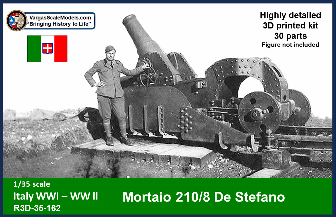1/35 Mortaio 210/8 de Steffano  Howitzer/Mortar Italy WW1-WW2