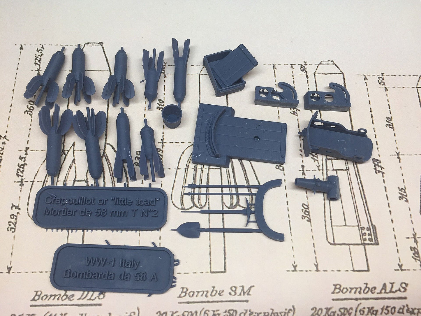 1/35 Crapouillot No. 2 58mm Spigot Trench Mortar