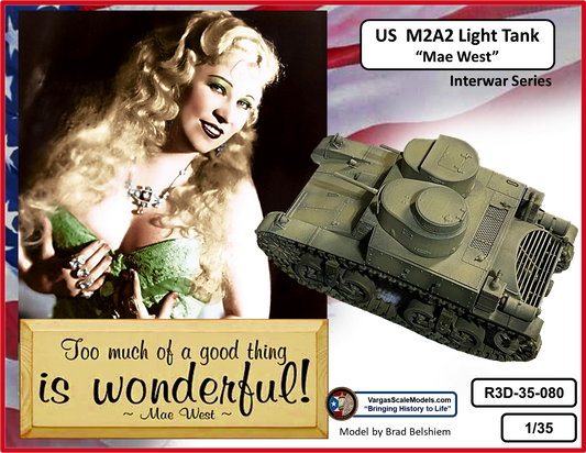 1/35 US M2A2 Mae West Light Tank Interwar Series