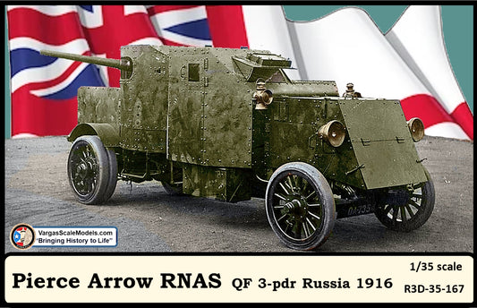 1/35 Pierce-Arrow Amored Car with QF 3-pdr RNAS Russia 1916