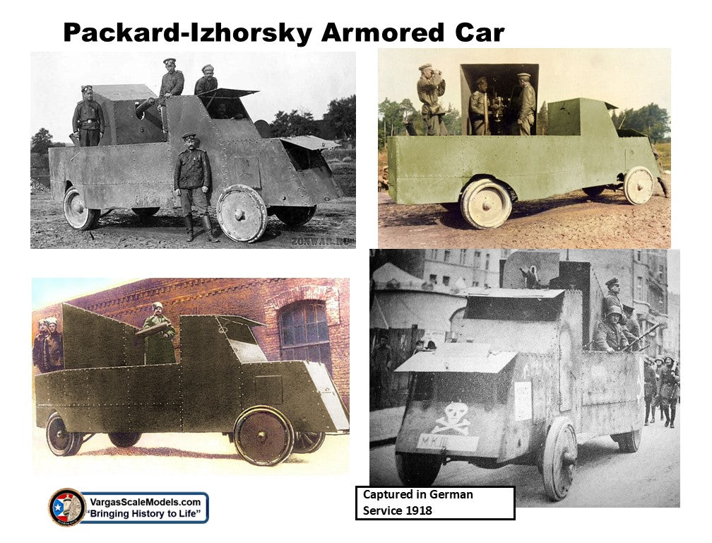 1/35 Packad-Izhorsky Amored Car  Russia 1916 (Copy)