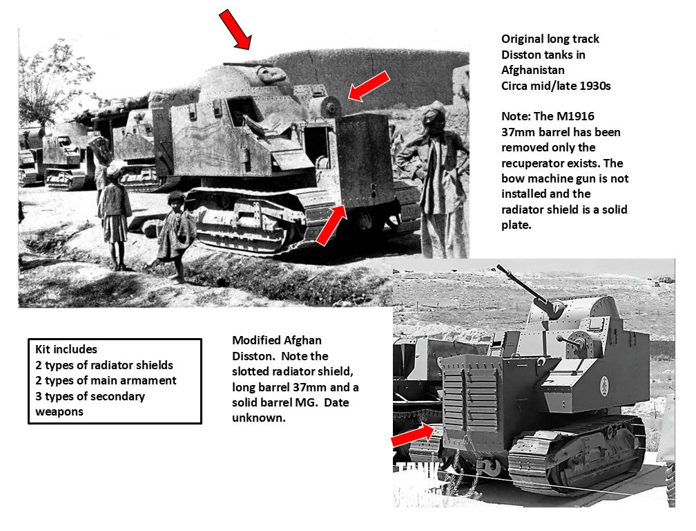 1/35 Disston Tractor Tank US/Afghan/China Interwar