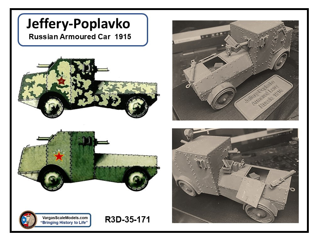 1/35 Jeffery-Poplavko Russian Armored Car 1915