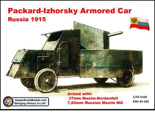 1/35 Packad-Izhorsky Amored Car Russia 1916 (Copy)