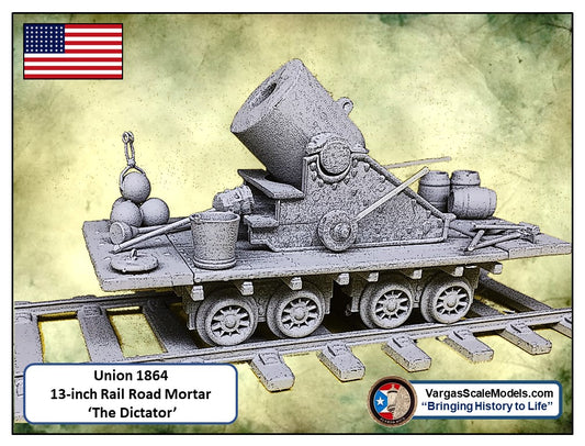 1/72 Dictator 13 inch Seacoast Mortar 1864 American Cival War