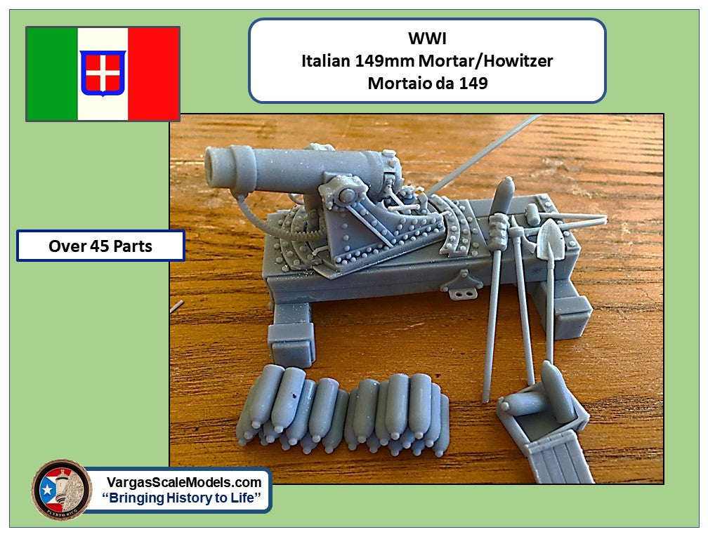 1/35 WW1 Italian 149mm Mortar (Mortaio da 149)