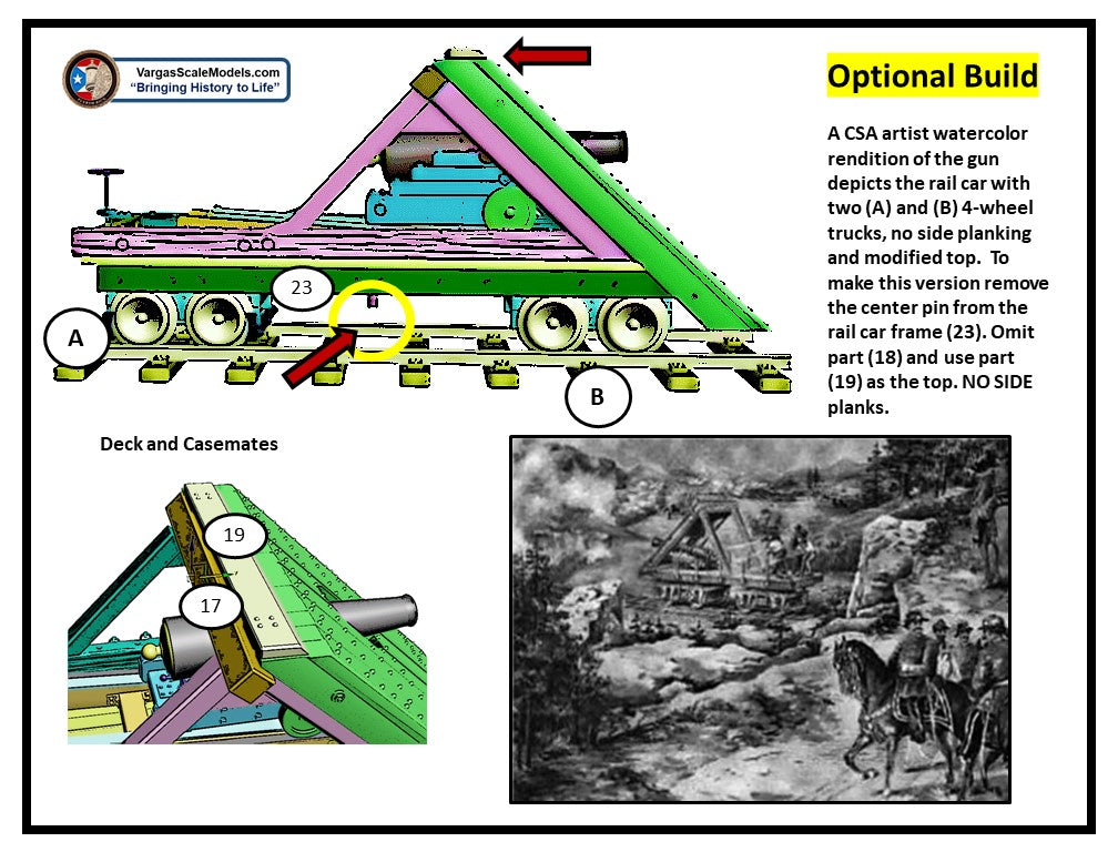 1/35 Lee-Brook railway gun CSA 1862