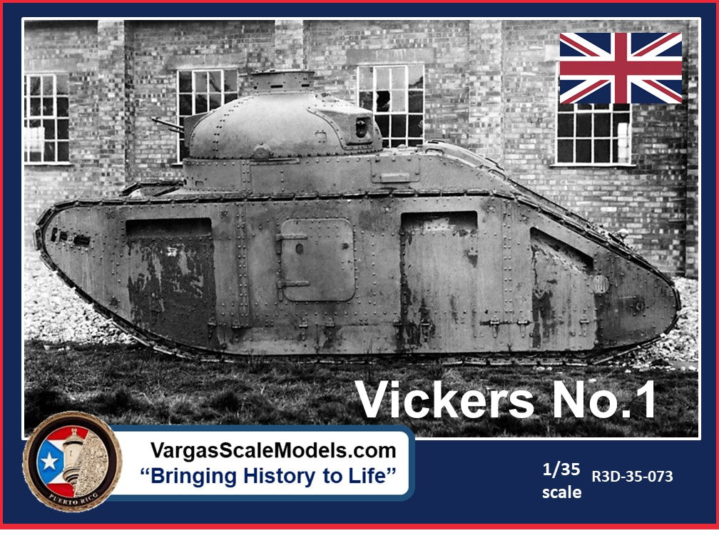 Vickers Tank Model Kit 1/35 Vickers No. 1 Infantry Tank – vargas_lg